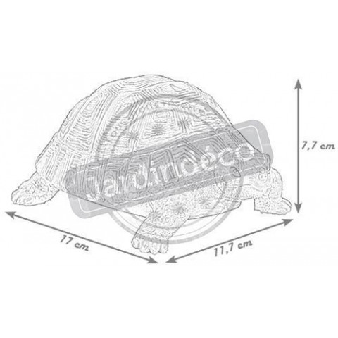 Tortue hermann en résine grand modèle