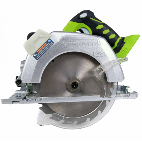 Greenworks scie circulaire sans batterie 24 v g24cs25 165 mm 1500507