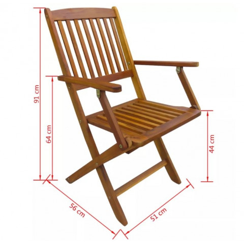 Mobilier de jardin 8 places bois d'acacia massif