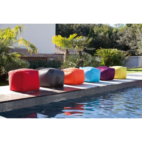 Pouf de piscine big bag 40 cm rouge