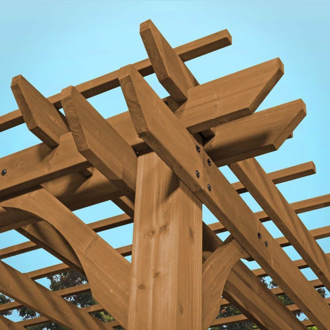 Pergola en bois de cèdre oasis