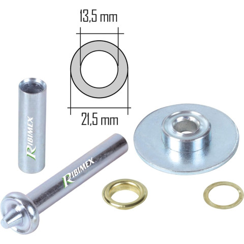 Set de sertissage + 30 oeillets - RIBIMEX - PRBOMEX30/B