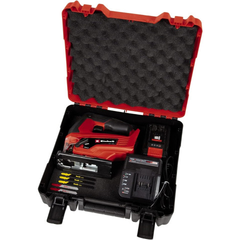 inhell Scie sauteuse sans fil TC-JS 18 Li Kit - Power X-Change -EINHELL - avec 1 batterie 18V 2,5Ah et Chargeur - 4321228