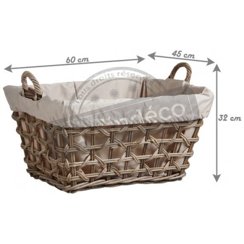 Paniette à linge en poelet gris