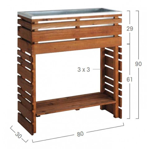 Jardinière surélevée lign z