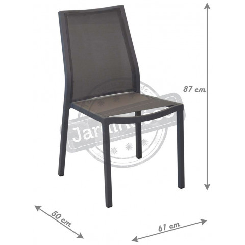 Chaises en aluminium ida (lot de 2) - Couleur au choix