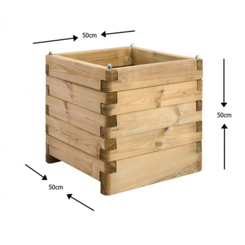 Bac à fleurs déco en bois oléa