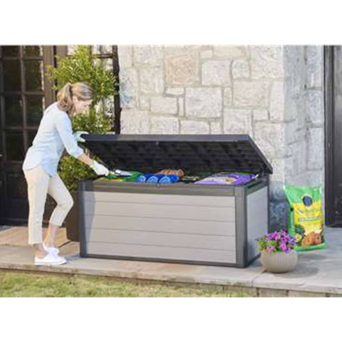 Boîte de rangement de jardin premier 570 l gris