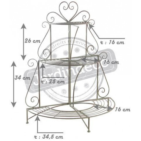 Etagère à plantes pliante