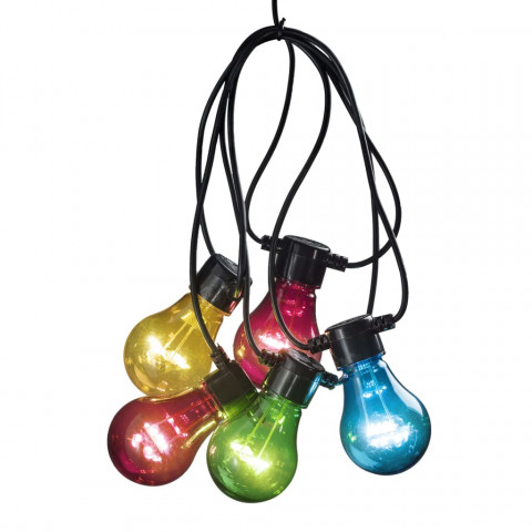 Guirlande lumineuse avec 10 ampoules multicolore