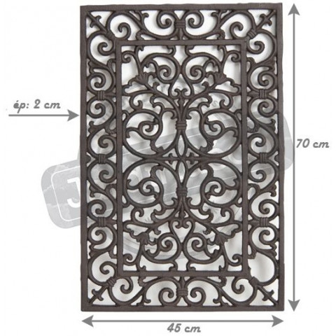 Paillasson de jardin en fonte