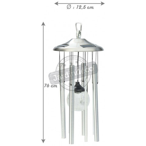 Carillon avec lampe solaire intégrée chime
