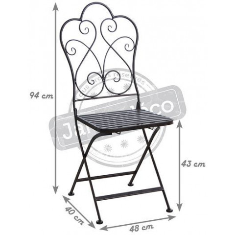 Chaise de terrasse pliante marron