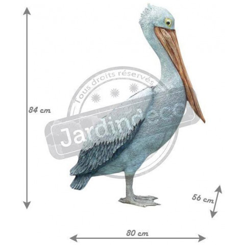 Pélican debout en résine 84 cm