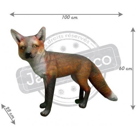 Renard en résine 100 cm