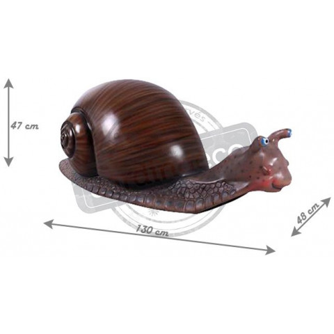 Escargot géant en résine 130 cm