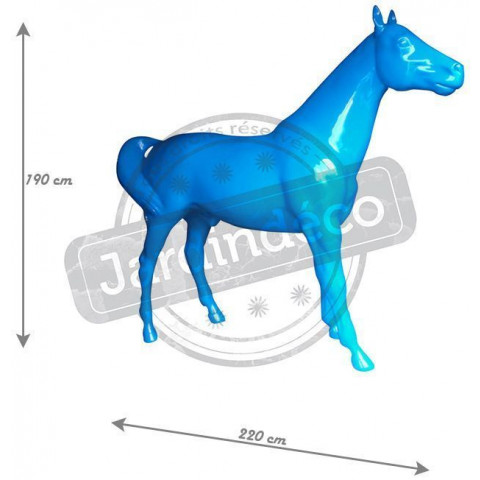 Cheval design lisse en résine