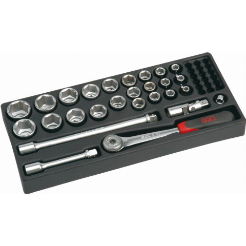 Module de 27 Douilles et accessoires 1/2' SAM OUTILLAGE - 75-SH1M