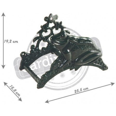 Porte tuyau d'arrosage grenouille verte