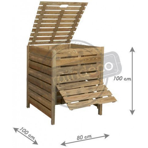 Composteur avec trappe 800l