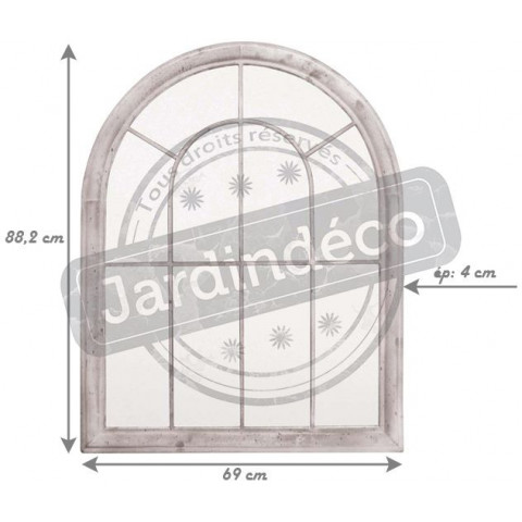 Miroir en métal 88 cm