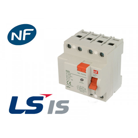 Interrupteur différentiel 63a / 30ma / type ac / tétrapolaire