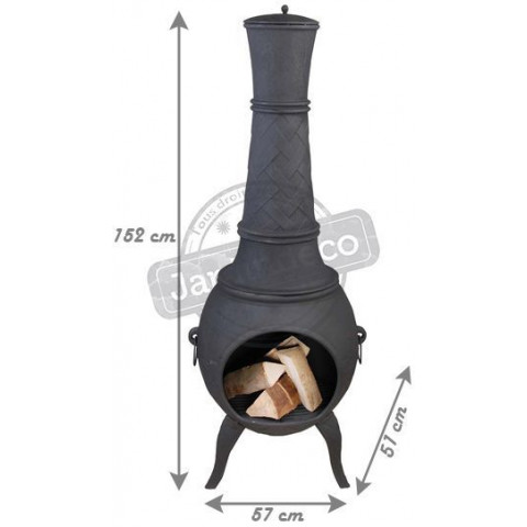 Chauffe-terrasse  en fonte 150 cm