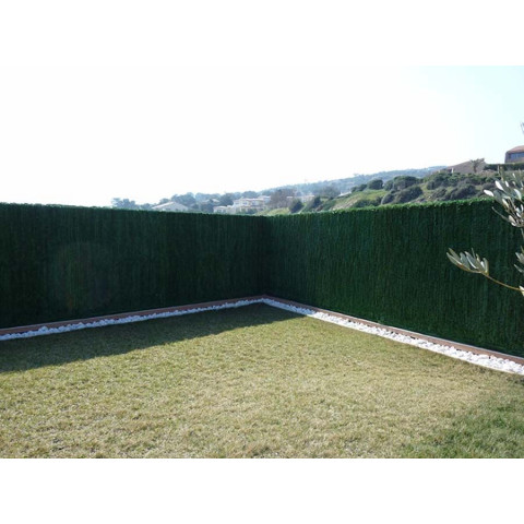 Haie artificielle 126 brins vert sapin en rouleau ultra (lot de 12) 1.8 x 3 m