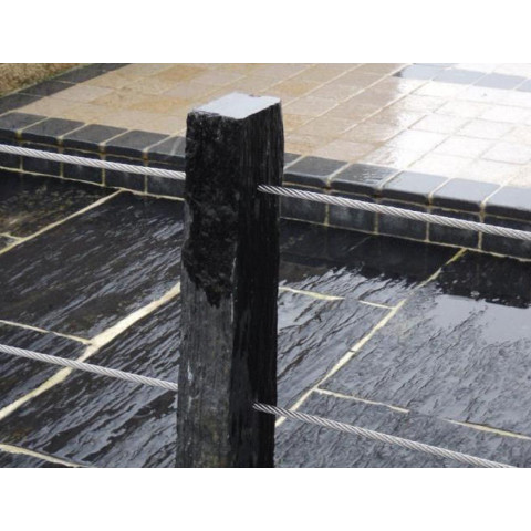 Piquet de schiste ton ardoise 1 m