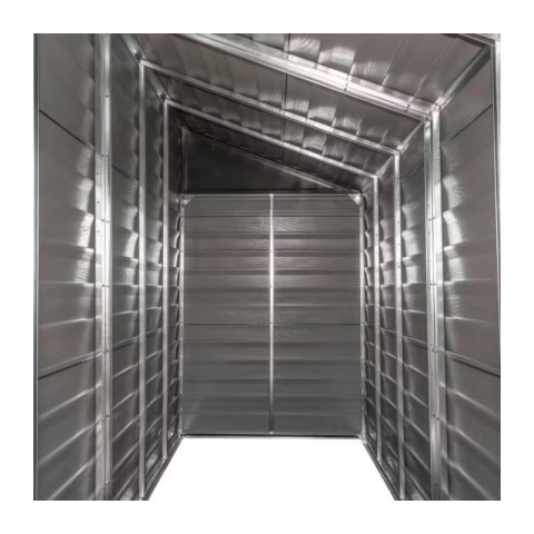 Double abri métal habrita foresta arrow yardsaver 3,66m2 toit 1 pente ouverture latérale