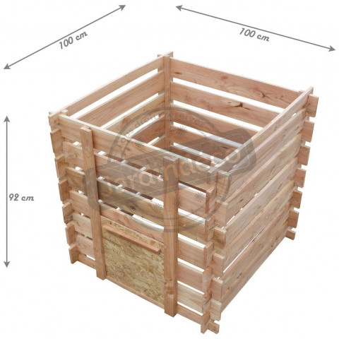 Composteur en bois de douglas 700 l