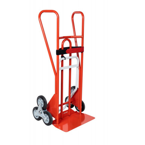 Diable à poignées fermées avec bavette & roues 250 kg - Type de roues au choix