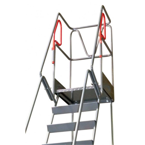 Escabeau rayonnage 5 marches à immobilisation automatique