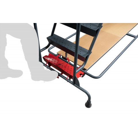 Escabeau à immobilisation automatique 15 marches 150 kg - 830008820