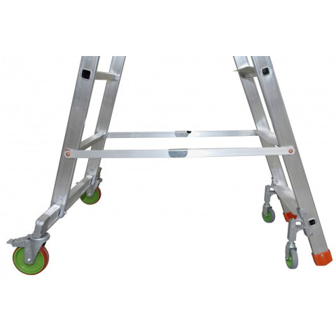 Plateforme de magasinage aluminium repliable, 5 marches, 150 kg