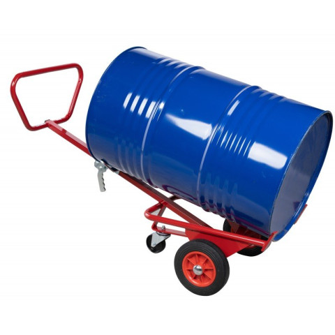 Diable à fût avec béquille roues CC 350 kg