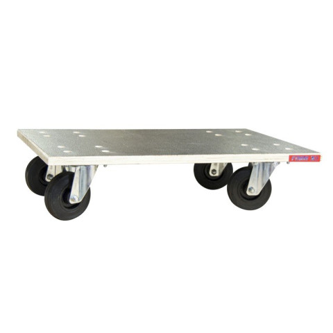 Plateau roulant bois glissnot, 600 x 800 mm, roues NT, 500 kg