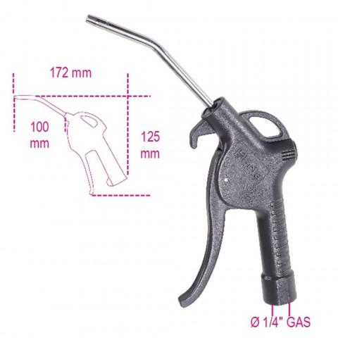 Beta tools pistolet de soufflage progressif 1949f 019490027