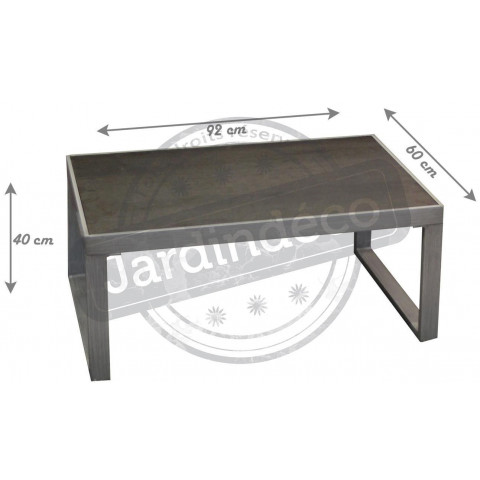 Table basse en aluminium manhattan