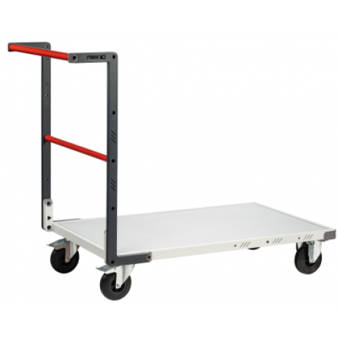 Chariot FLAT-PACK™ dossier fixe plateau mélaminé roues CC 250 kg - Dimensions au choix