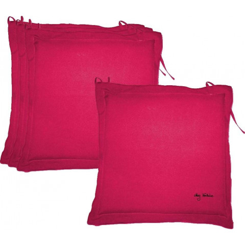 Coussin extérieur galette 40cm (lot de 4) - Couleur au choix