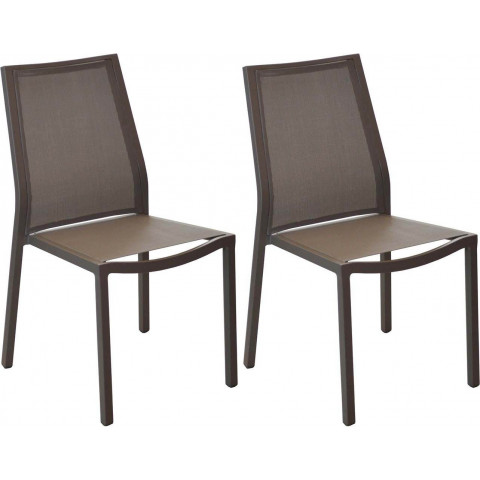 Chaises en aluminium ida (lot de 2) - Couleur au choix