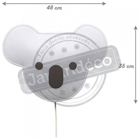 Applique animal masqué led koala