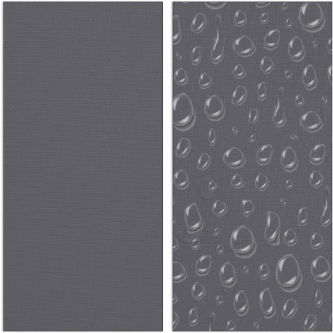 Voile d'ombrage triangle 5 x 5 x 5 m gris 