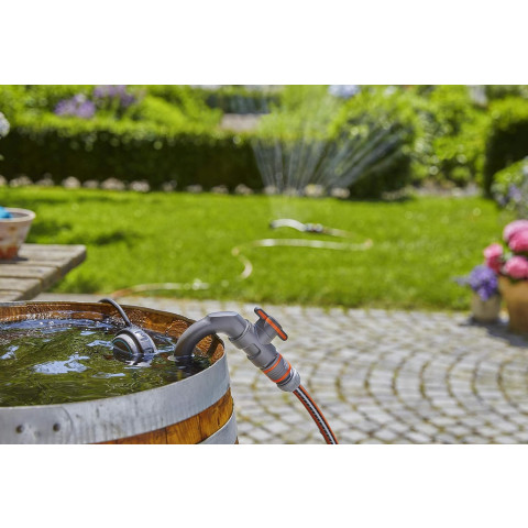 Rallonge de tuyau télescopique pour pompe pour collecteur d'eau de pluie - GARDENA - 1420-20