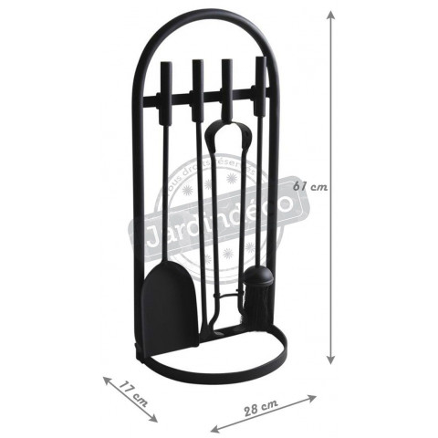 Valet de cheminée 4 accessoires