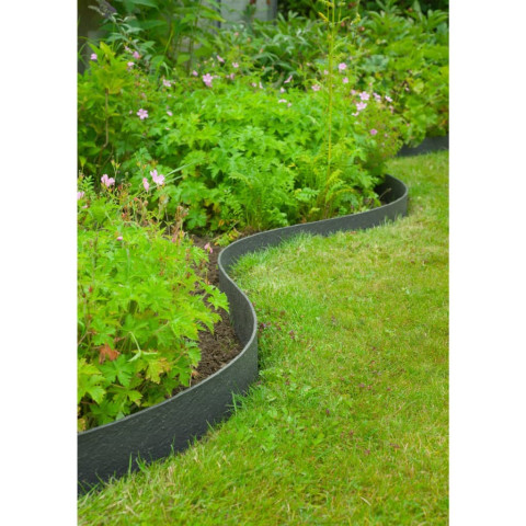 Bordure de jardin 0,12x12 m 5 mm noir