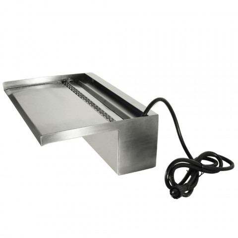 Cascade niagara led de jardin 30 cm argenté 1312124