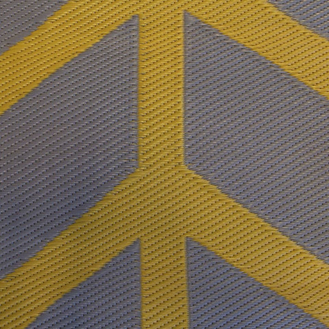 Tapis d'extérieur chill mat flaxton 2,7x3,5 m xl jaune ocre
