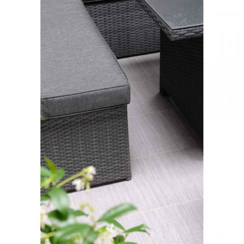 Garden impressions mobilier de jardin 16 pcs coral gris foncé 03640gy